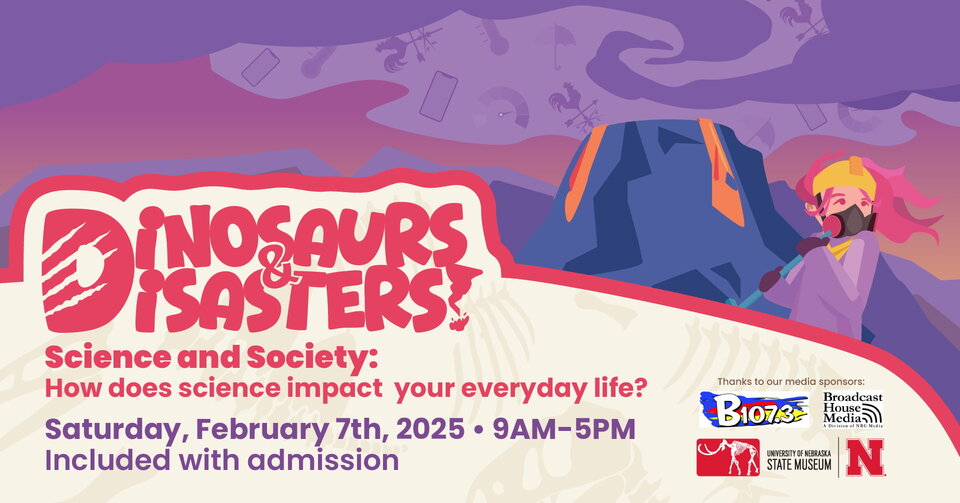 Dinosaurs and Disasters event graphic